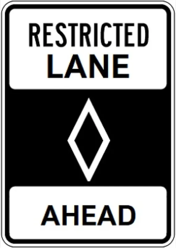 Senal de Carril Restringido